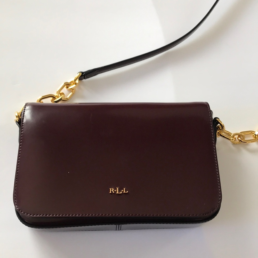 Lauren By Ralph Lauren Crossbody Bag Burgundy Gem